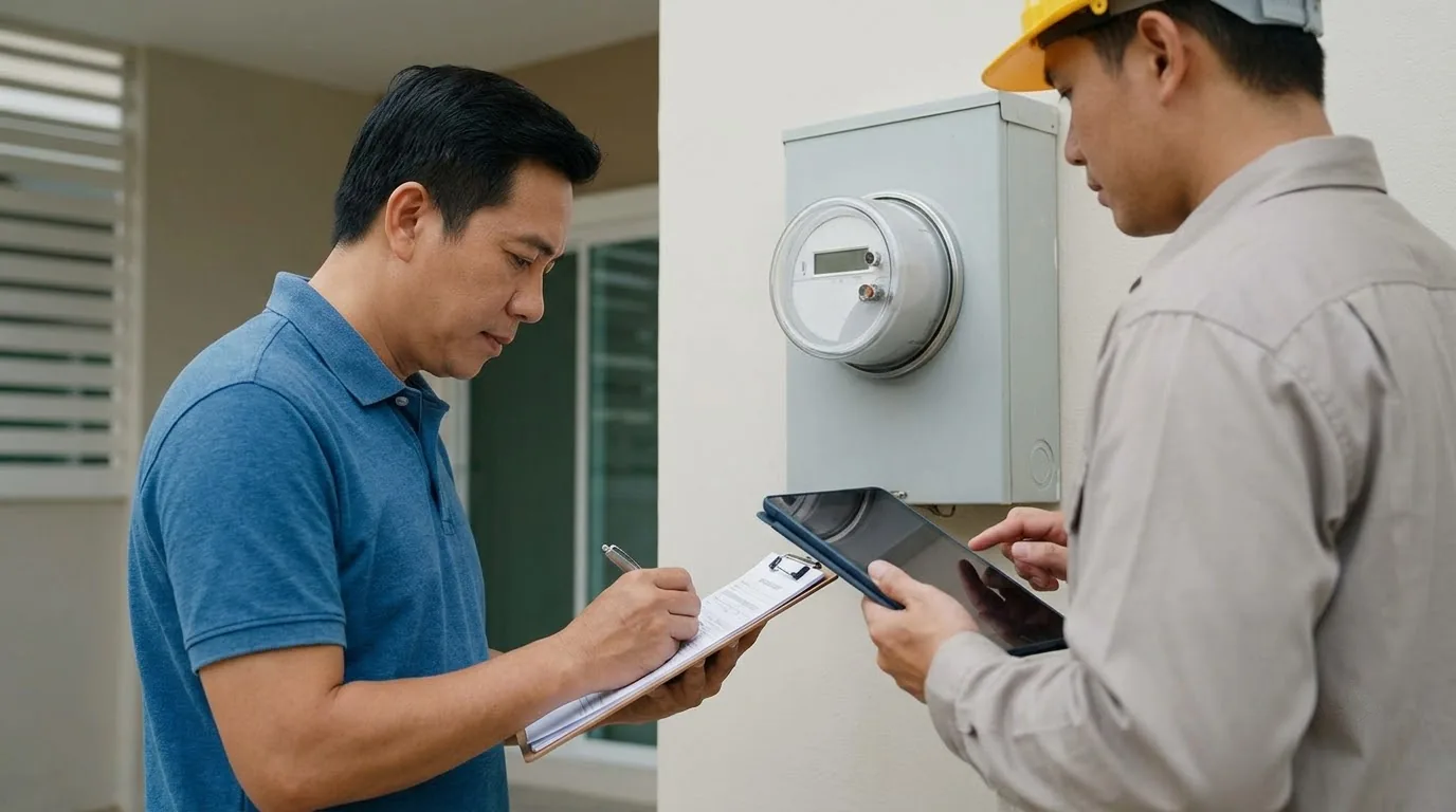 Thủ tục di dời công tơ điện gắn trên tường nhà theo quy định EVN